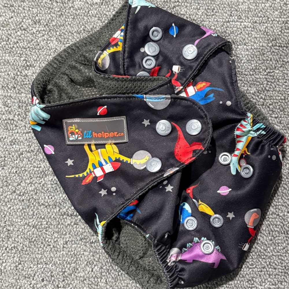 LIL HELPER SPACE DINOS SWIM DIAPER - LIKE NEW